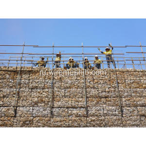 Оцинкованная коробка Gabion 3,9 мм для проекта River Bank